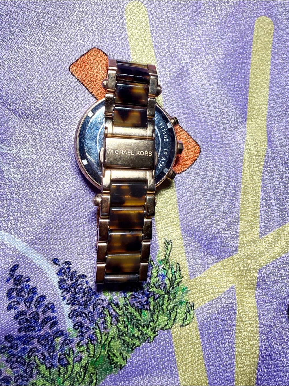 Michael Kors Rose Gold and Tortoise Shell Women's Watch - Picture 3 of 4